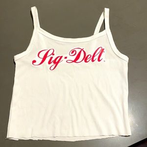 Sig Delt Cropped Tank